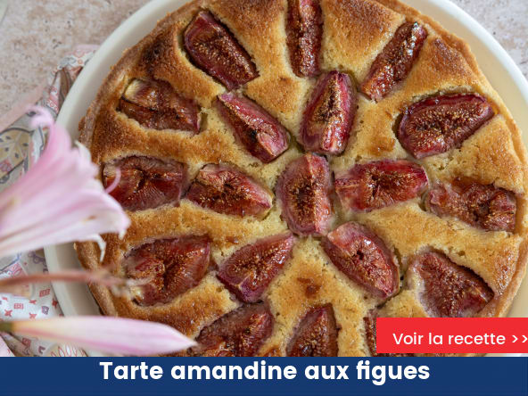 Tarte amandine aux figues
